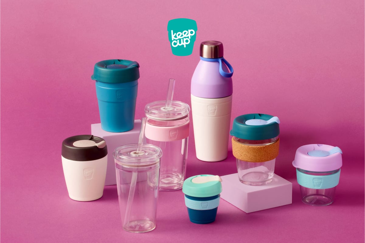 A range of KeepCup products